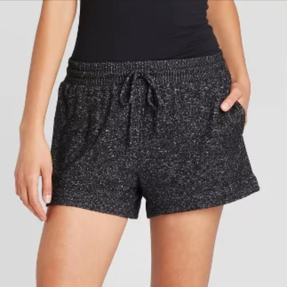 Stars Above ~ Cozy PJ Shorts (Charcoal)